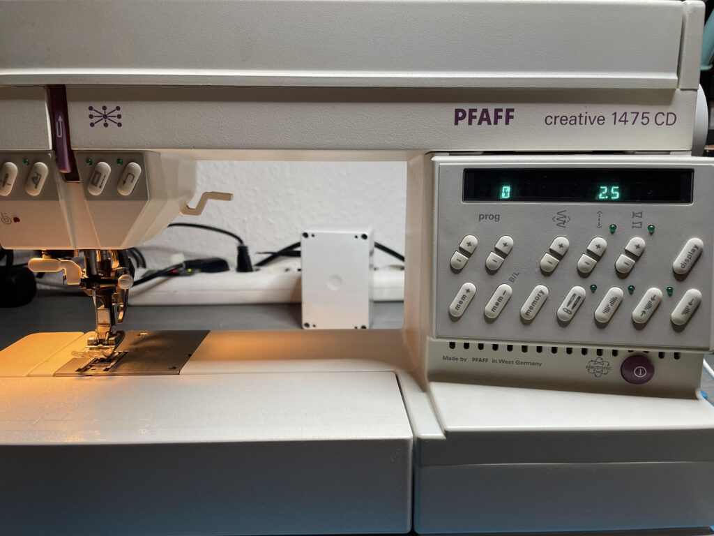 Die fertige Pfaff Creative 1475